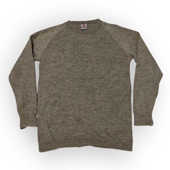 FOTRAMA ALPACA WOOL BOLIVIA BEIGE OATMEAL SWEATER SIZE L - Picture 2 of 5